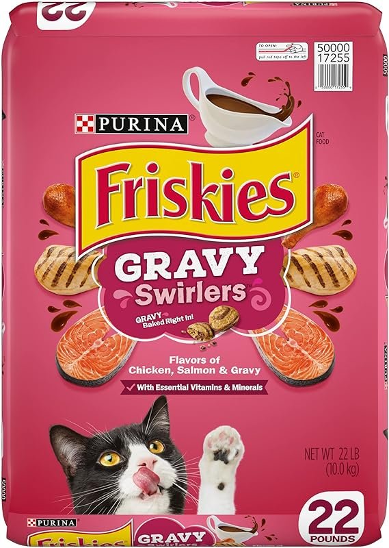 Purina Friskies Dry Cat Food, Gravy Swirlers - 16 lb. Bag