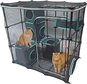 Kitty City Outdoor Catio Mega Kit for Cats, Replacement Parts, and 10' Tunnels